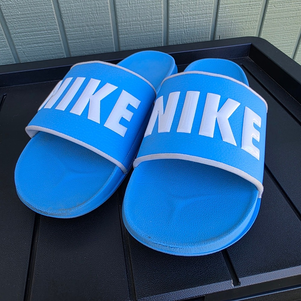 Nike Victori One Slide Mens 13 Blue White Revive Foam Sandals